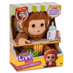 Little Live Pets My Baby Monkey - El mono bebé interactivo de Little Live Pets