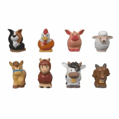 Little People Pack de 8 figuras animalitos de la granja juguetes Mattel GFL21