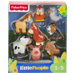 Little People Pack de 8 figuras animalitos de la granja juguetes Mattel GFL21