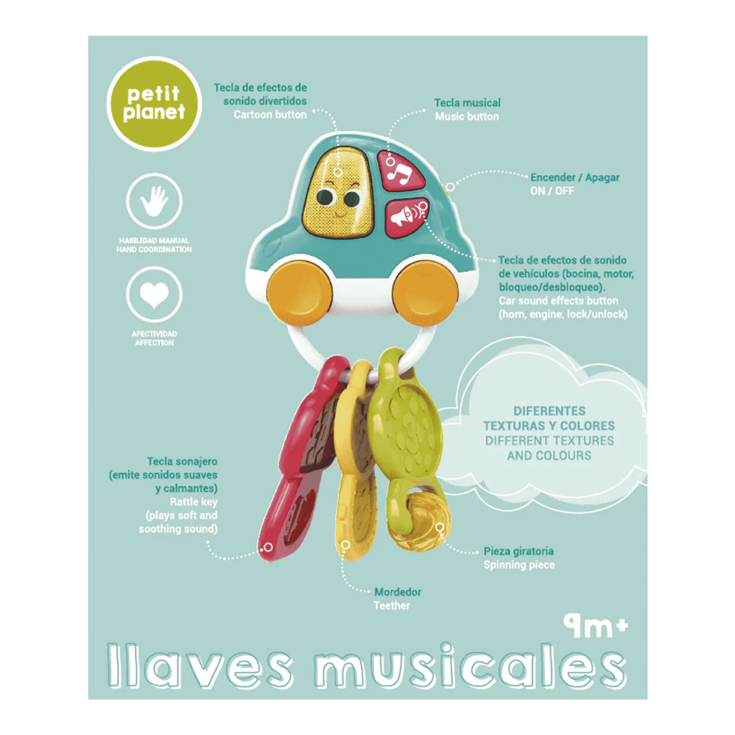 Llaves musicales para Bebé