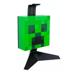 Lámpara Creeper con Soporte de Cascos Minecraft