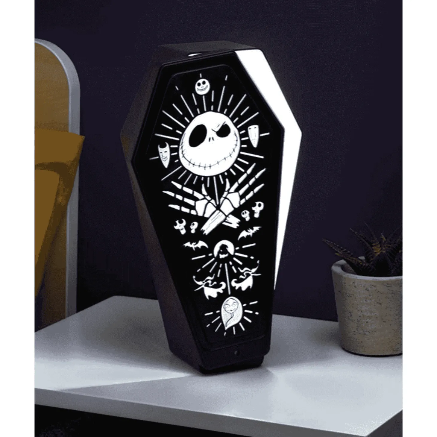 Lámpara 3D Ataúd Pesadilla Antes de Navidad