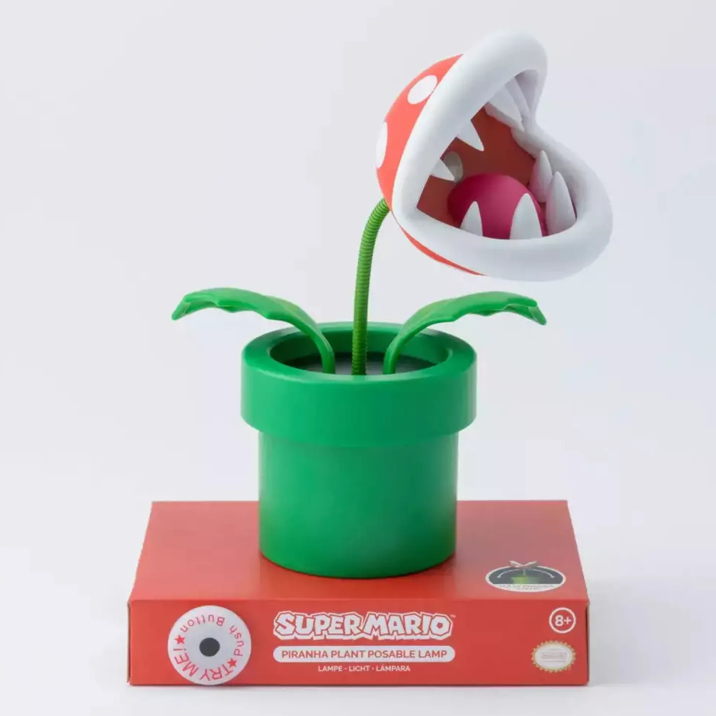 Lámpara Mini Piranha Plant Super Mario 20 cm