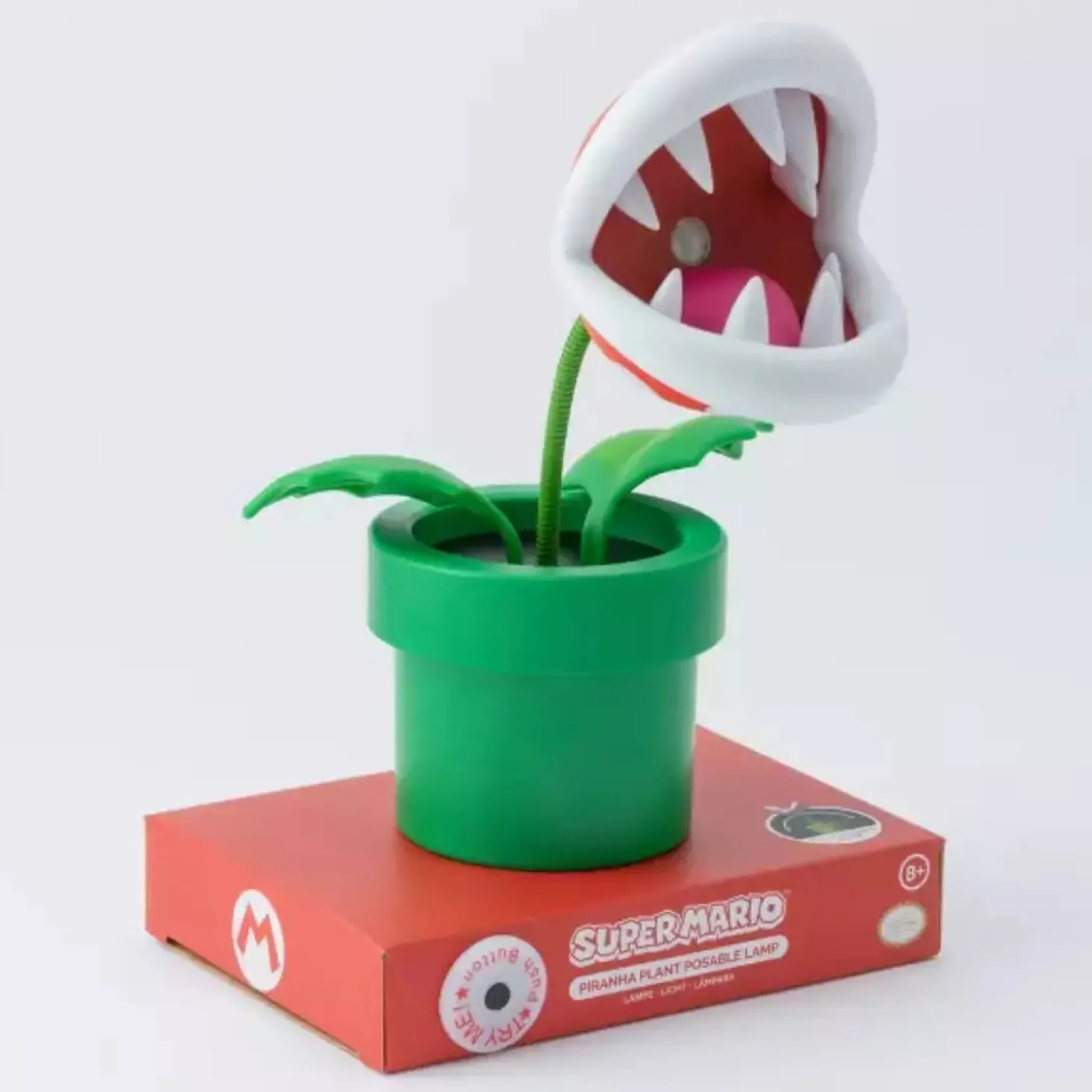 Lámpara Mini Piranha Plant Super Mario 20 cm