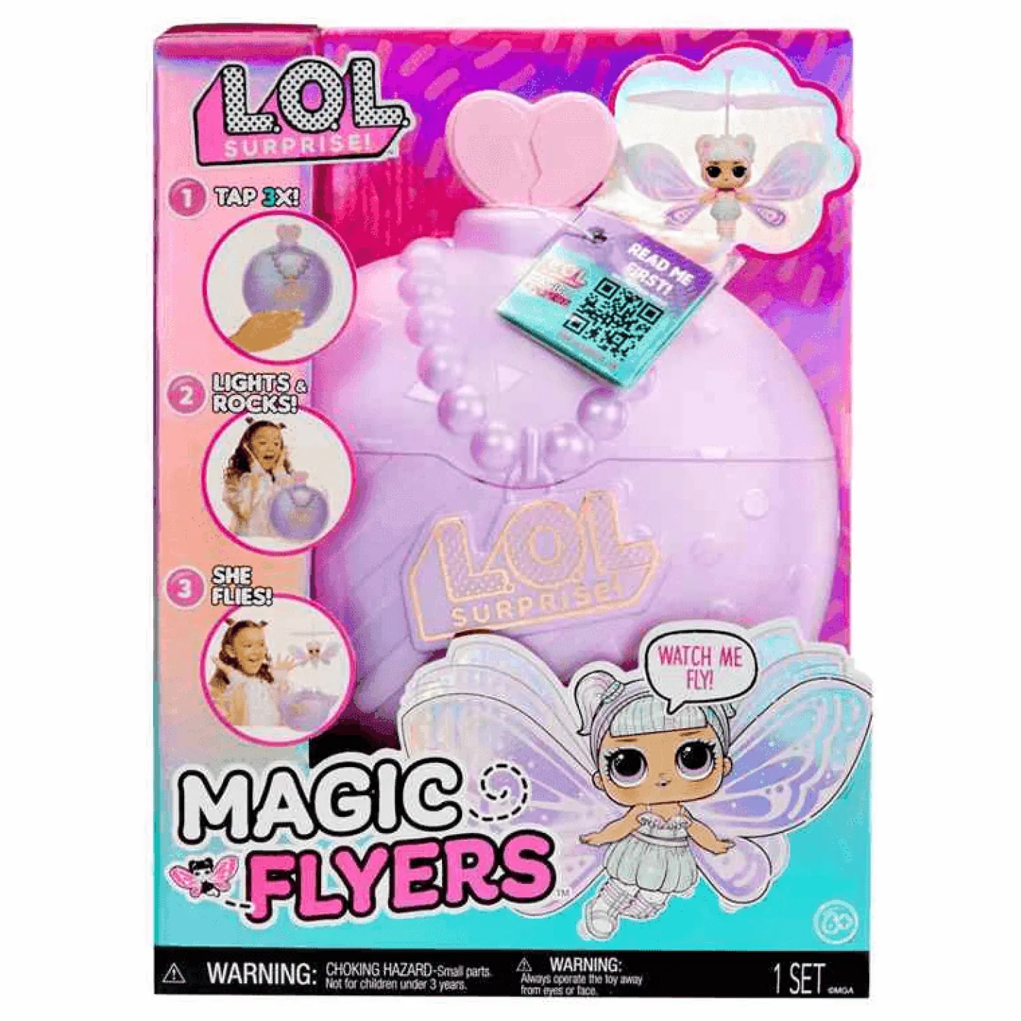L.O.L. Surprise Muñeca Voladora Magic Wishies - Sweetie Fly (Alas moradas)