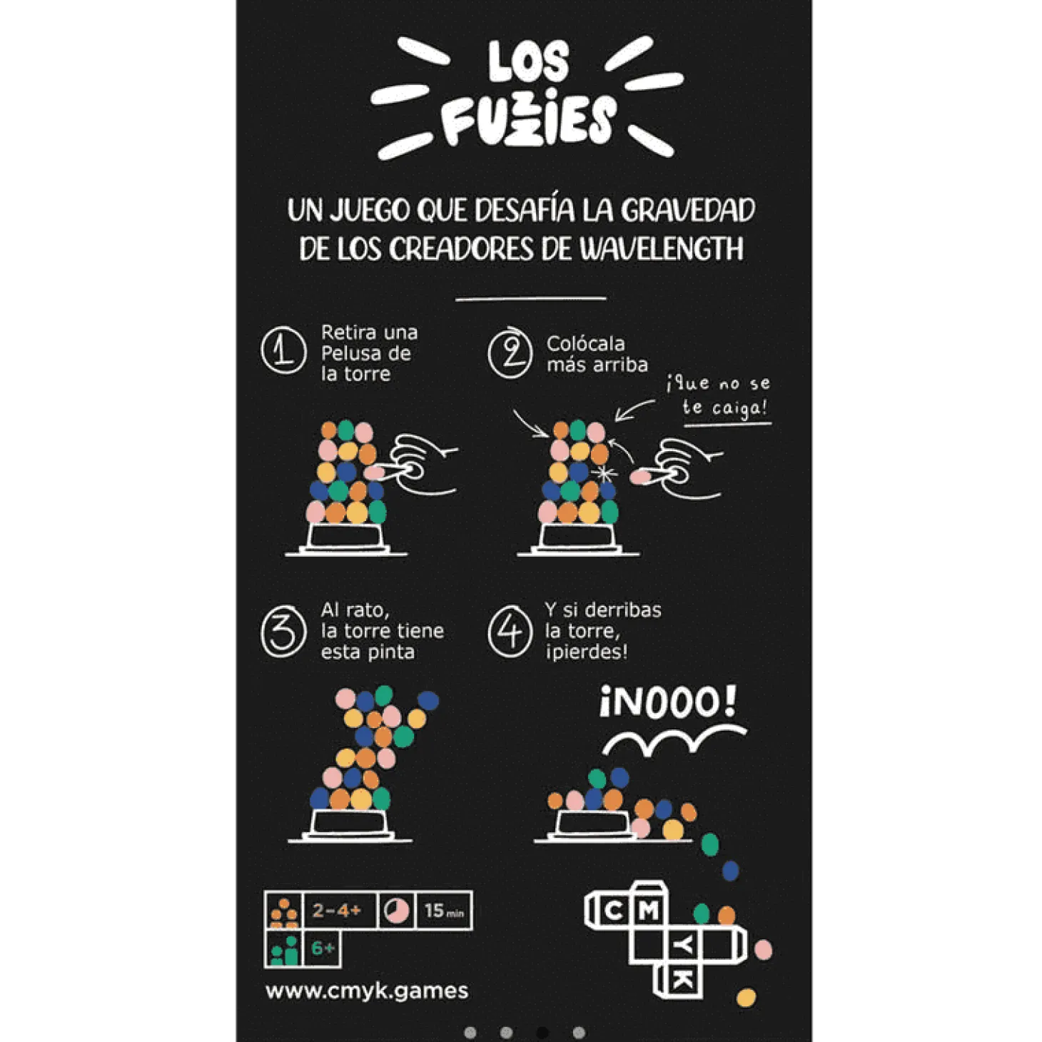 Los Fuzzies - Juego de habilidad con pelusas de colores