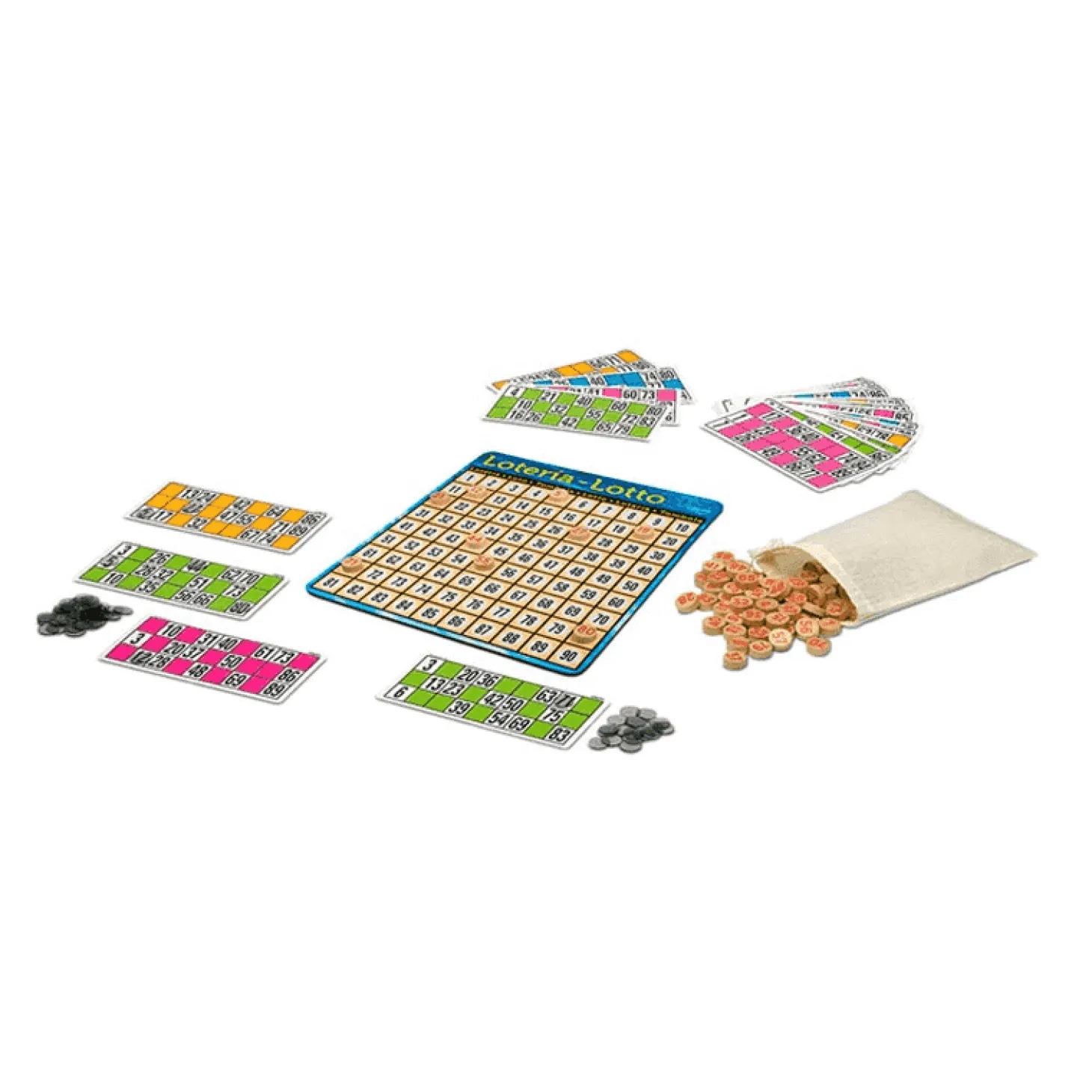 Lotería Metal Box (100% Madera FSC) - Juego Clásico de Bingo en Caja Metálica