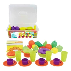 Maletín de Menaje, frutas y verduras de juguete