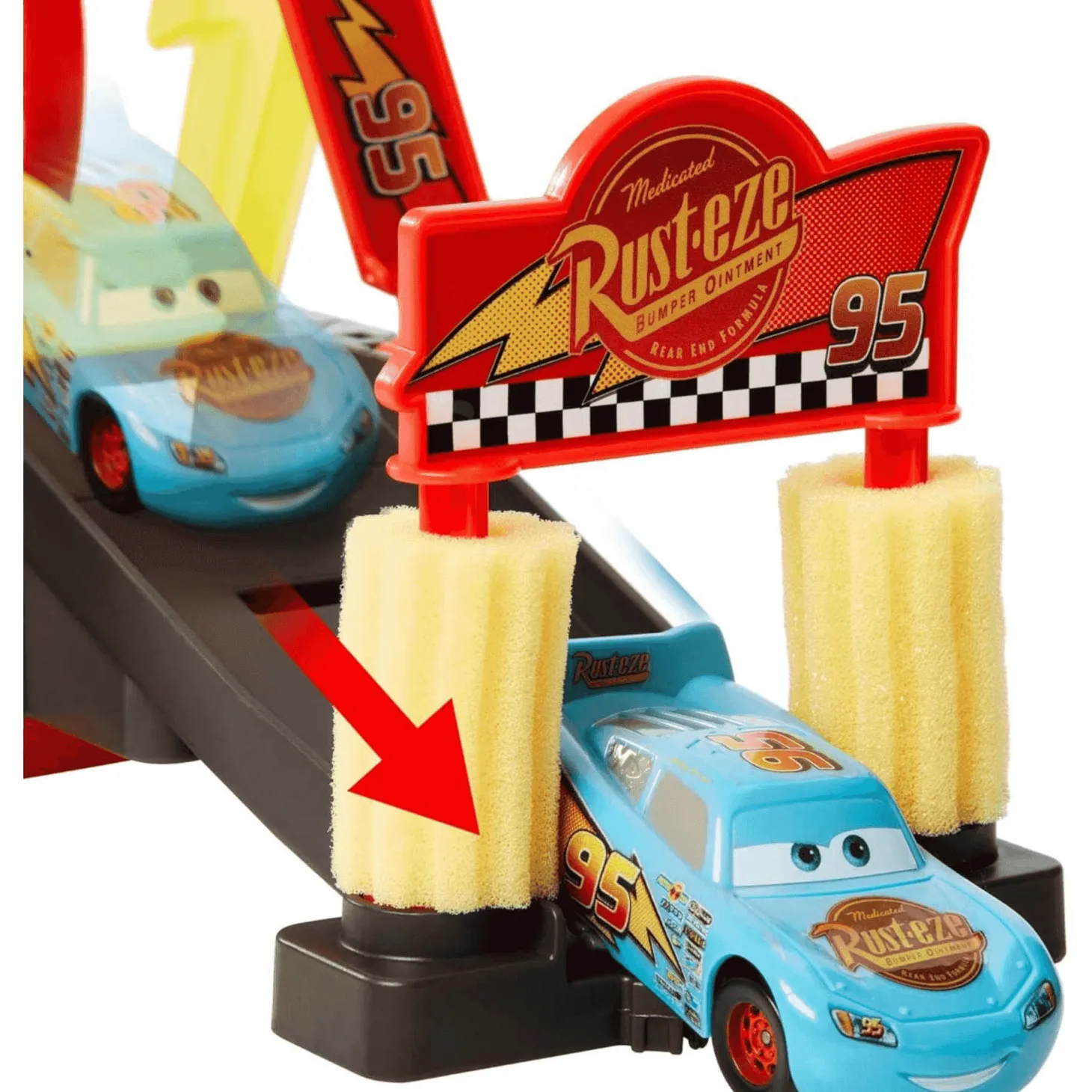 Mattel Disney Pixar Cars Túnel de Lavado con Cambio de Color