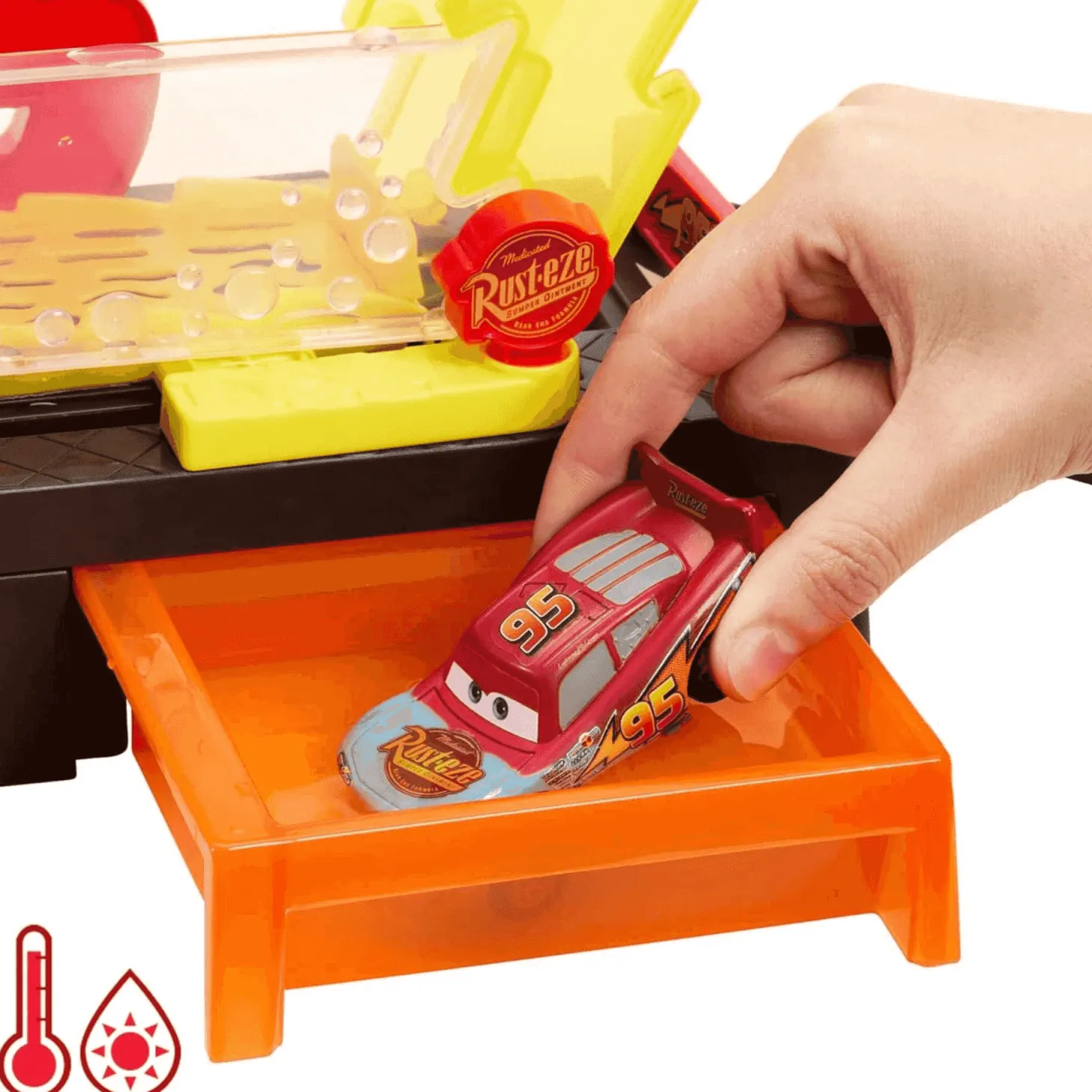 Mattel Disney Pixar Cars Túnel de Lavado con Cambio de Color