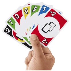 Mattel Games Juego de cartas DOS Segunda Edición Juego de mesa familiar de UNO 7 años (Mattel HNN01)