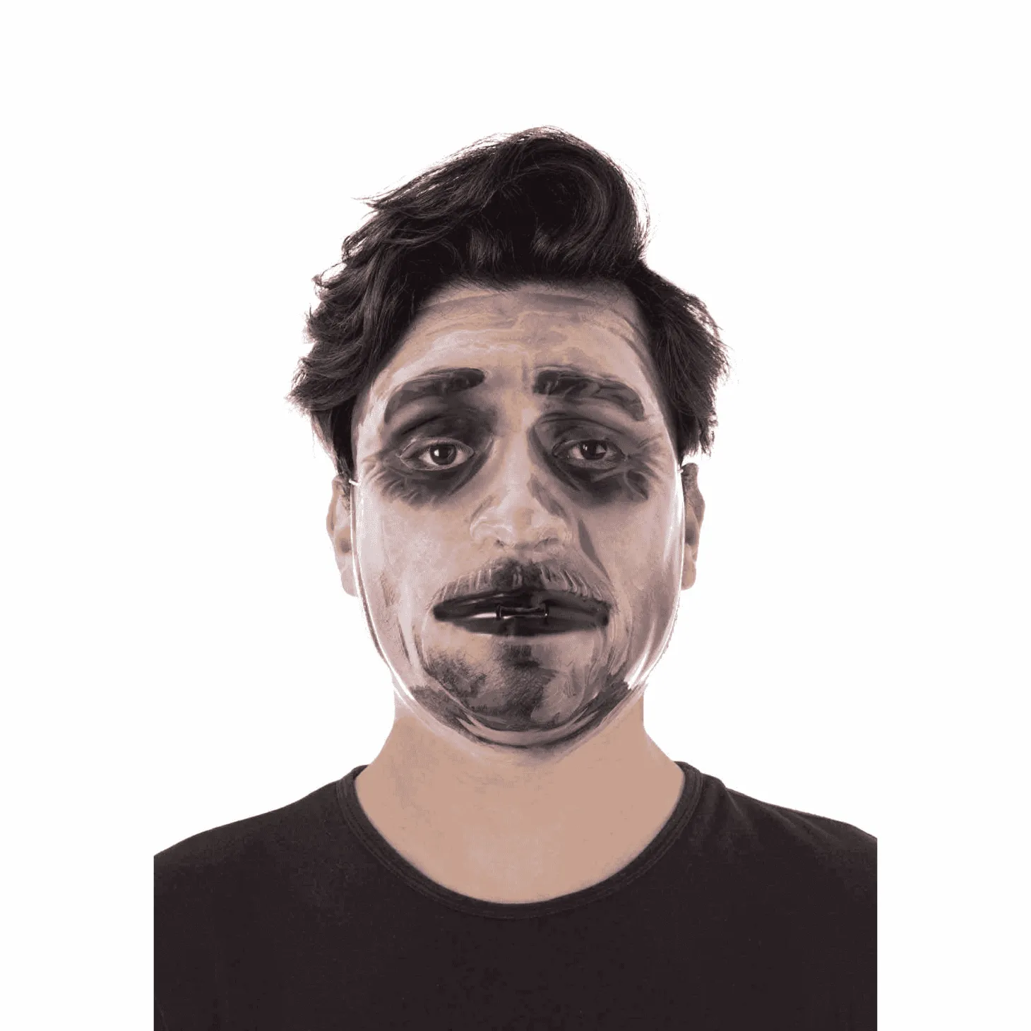 Media Máscara Transparente Talla Única