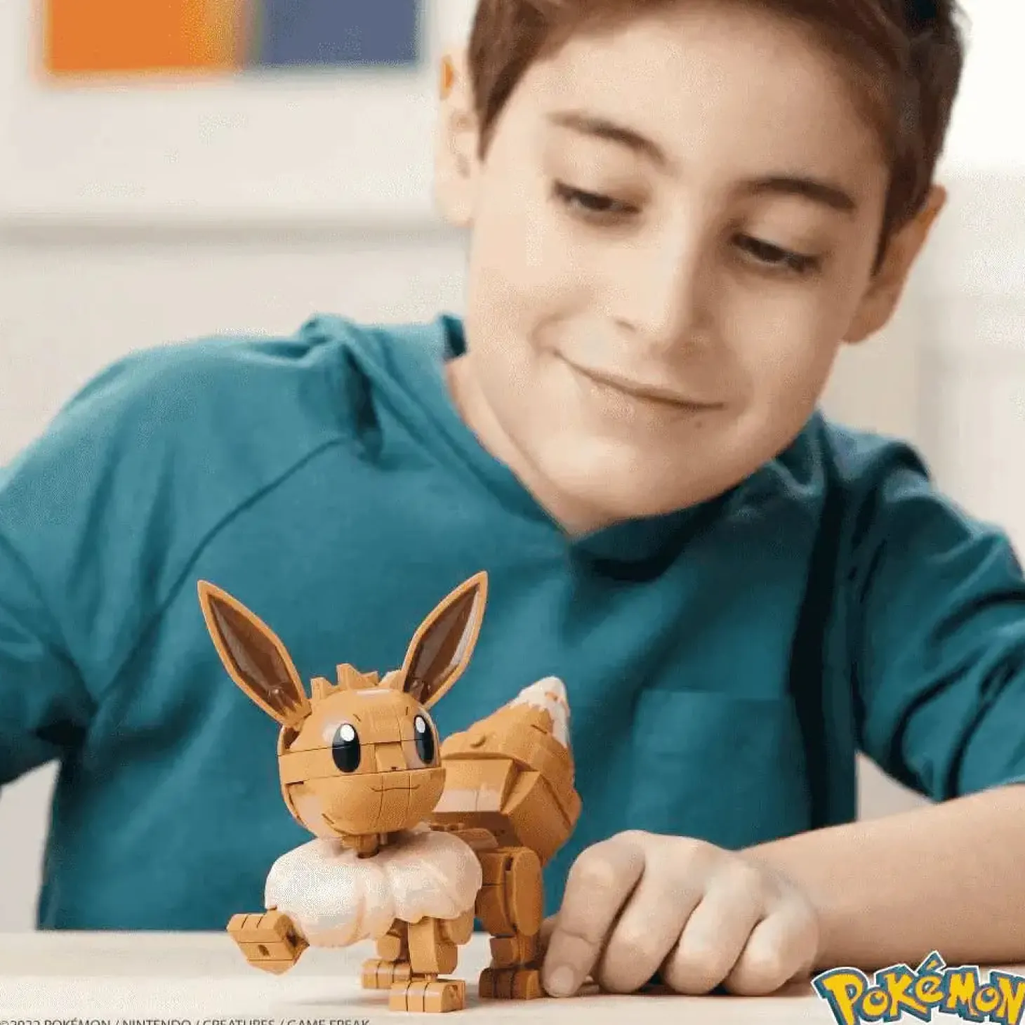 Mega Construx Pokémon Construye y muestra Eeve - Juguete de Mega Pokémon