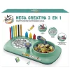 Mesa Creativa 2 en 1 Art Planet – Set artístico infantil con espirógrafo y spin art (3+)