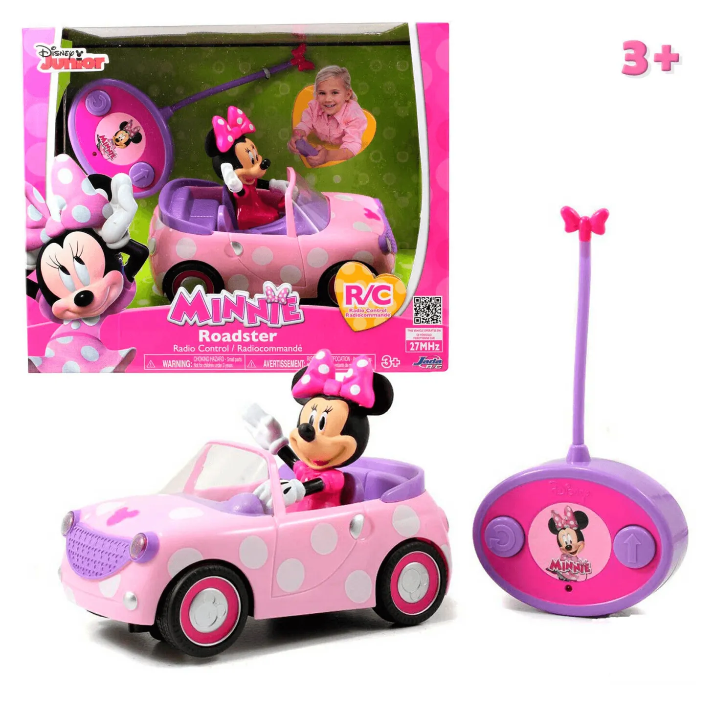 Mi Primer Coche Con Radio Control Minnie Disney Roadster Infantil
