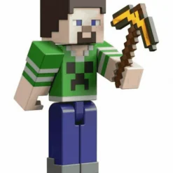 Minecraft Figura Articulada Steve Modelo Verde 8 cm