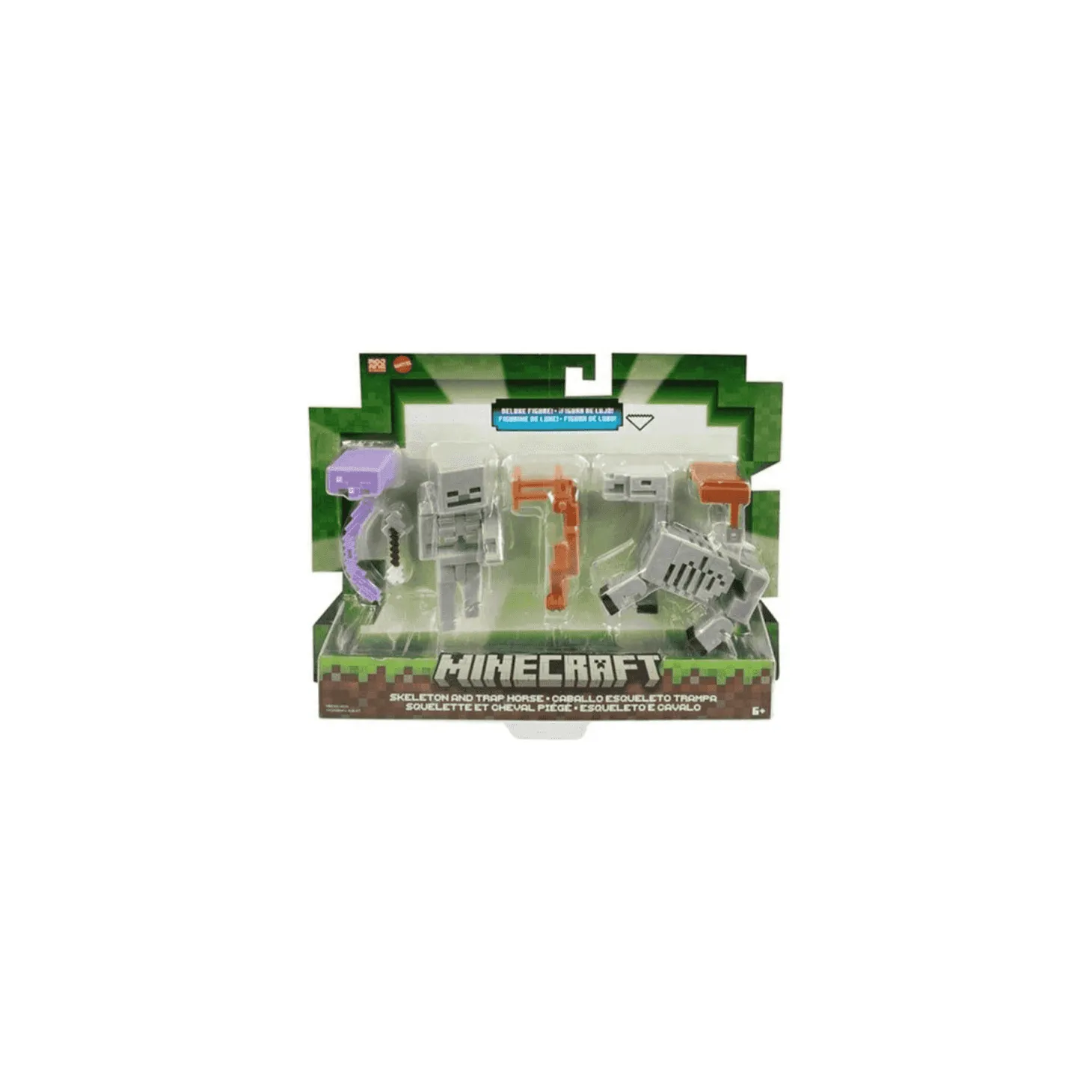 Minecraft Pack 2 Figuras Skeleton And Trap Horse Deluxe