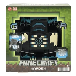Minecraft Warden Figura de acción deluxe grande con luces y sonidos juguete 3 años (Mattel HHK89)