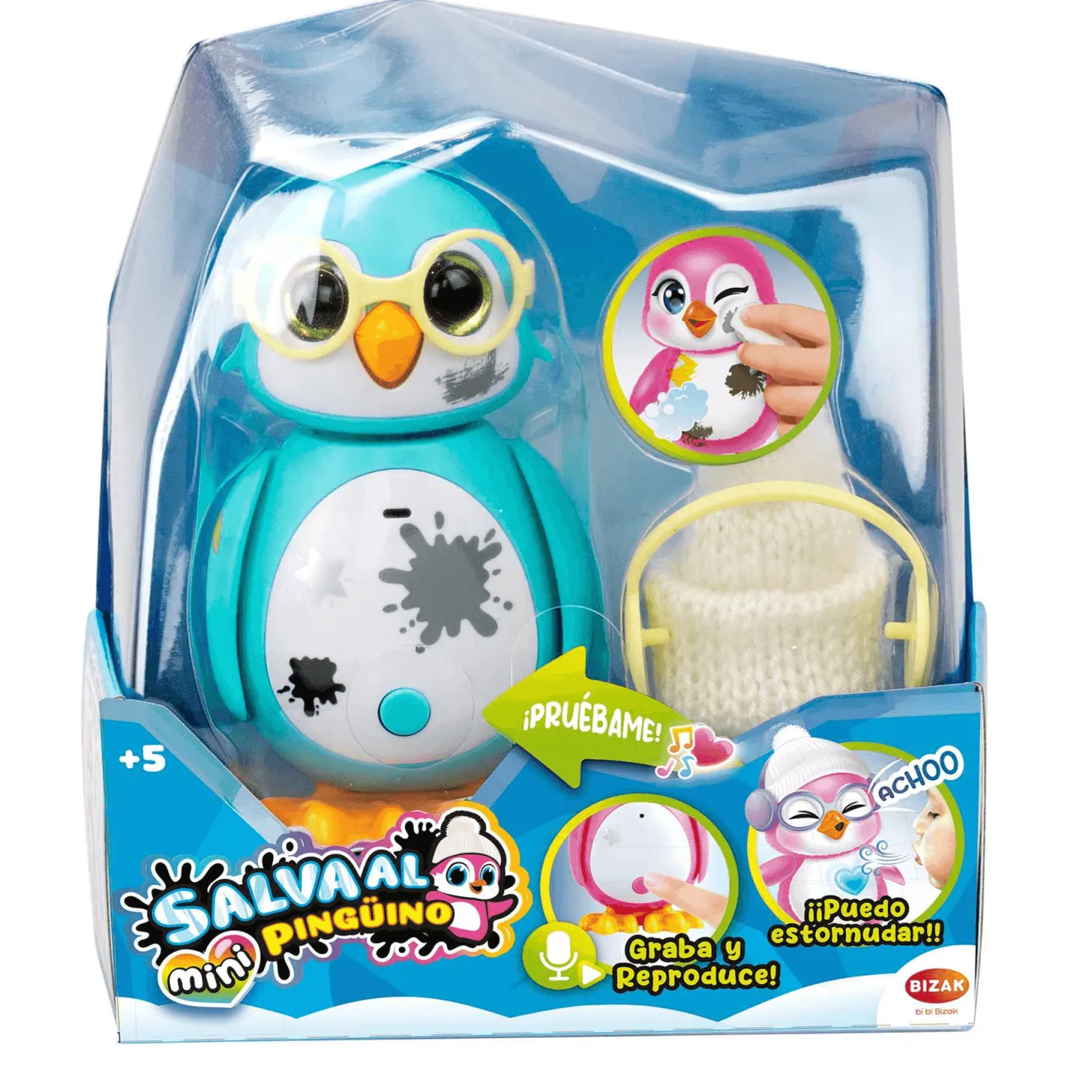 Mini Salva Al Pingüino Muñeco Surtido