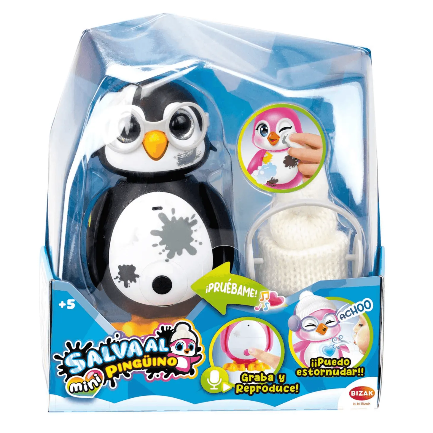 Mini Salva Al Pingüino Muñeco Surtido