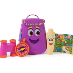 Mochila de Aventuras de Dora con mapa, prismáticos y brújula