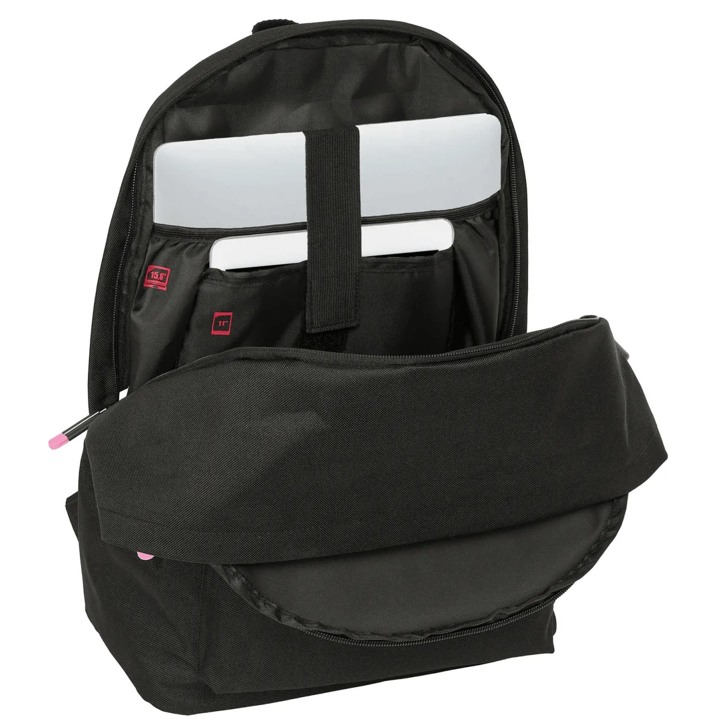 Mochila Porcinos Doble Compartimento para Portátil de 44cm: ¡Ideal para el Regreso a Clases!