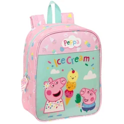 Mochilita Peppa Pig Ice Cream de 27 cm - Perfecta para Guardería