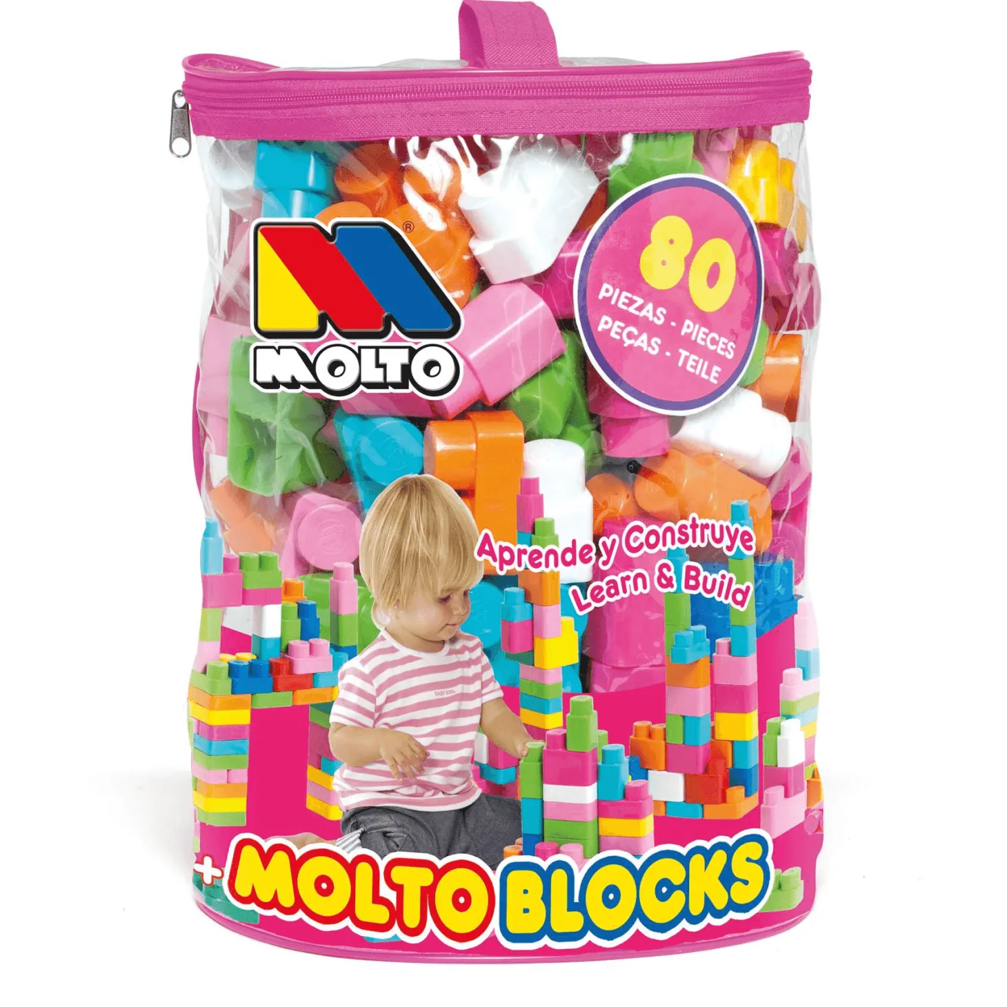Molto Bolsa 80 Bloques Rosa