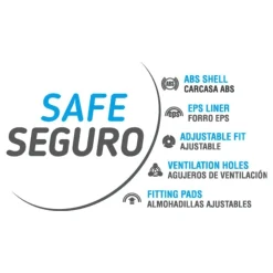 Molto Casco Infantil para Niños Rojo Star