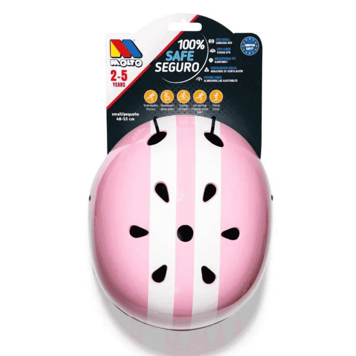 Molto Casco infantil para Niños Rosa Circle