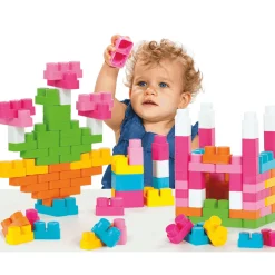 Molto Cubeta 90 Piezas Rosa| Juguete Infantil