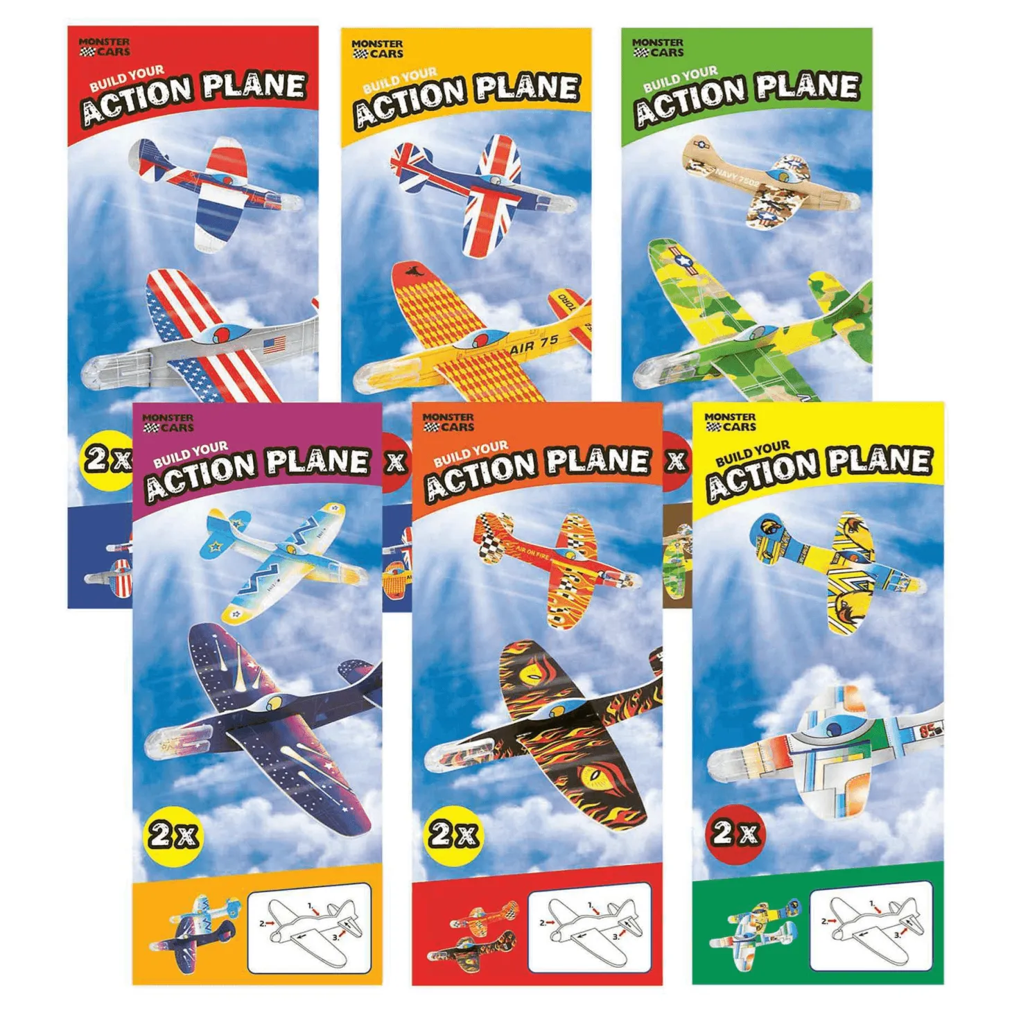 Monster Cars Planeadores Diferentes Modelos