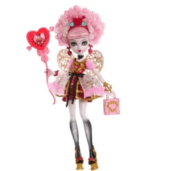 Monster High Cumplespantos Cupid Asteria – Muñeca de fiesta con alas y accesorios románticos