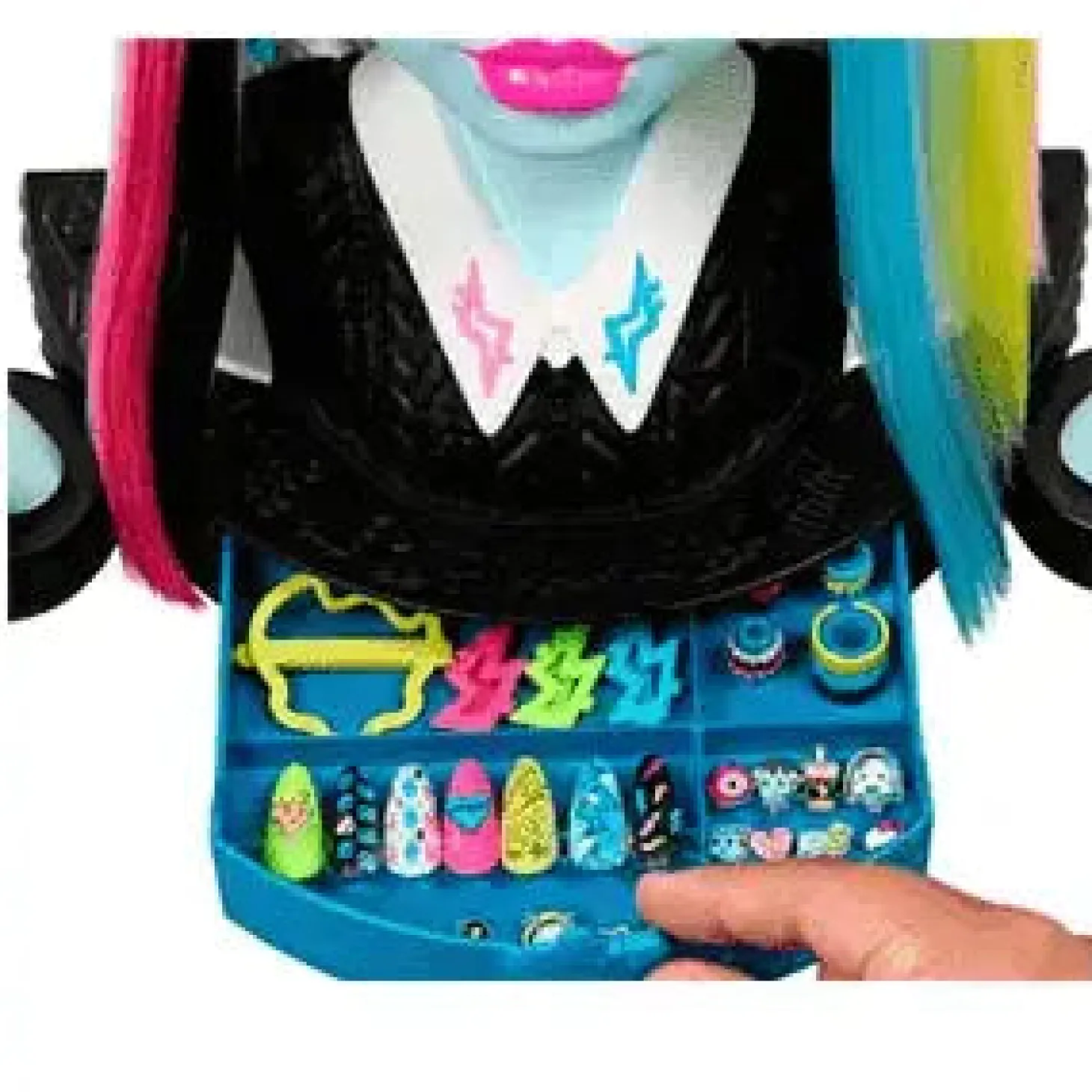 Monster High Frankie Stein Styling Head – Más de 65 accesorios