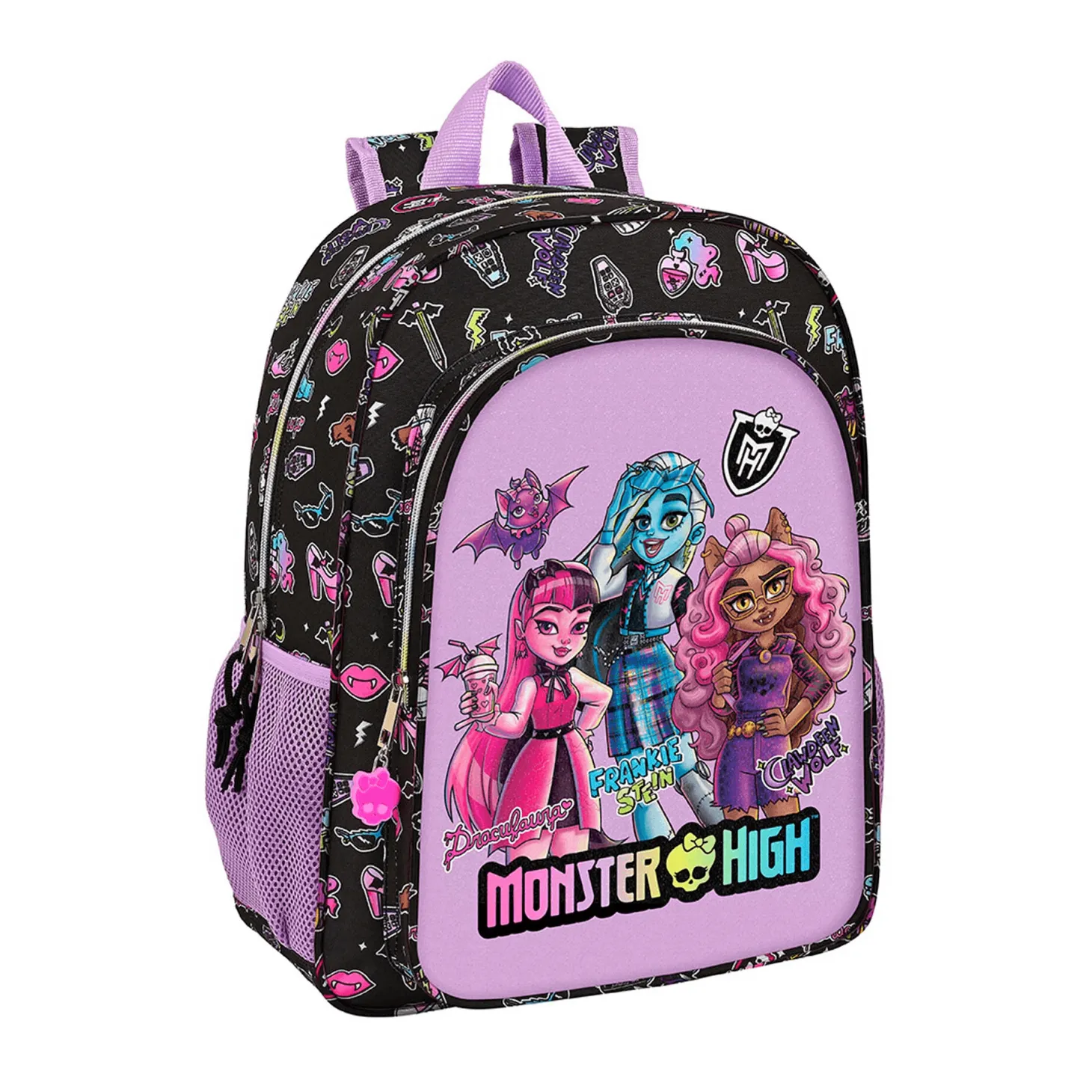 Monster High Mochila 33 Cm Adaptable a Carro