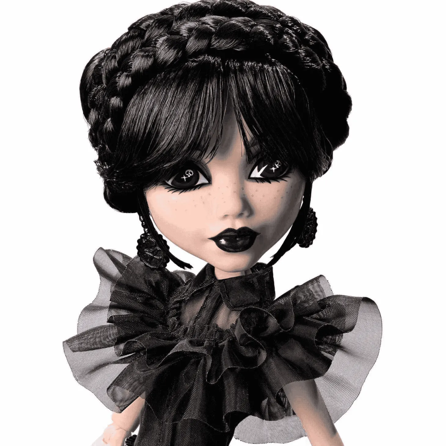 Monster High Muñeca Coleccionable Miércoles Addams Rave´N de Monster High