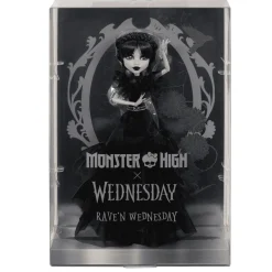 Monster High Muñeca Coleccionable Miércoles Addams Rave´N de Monster High