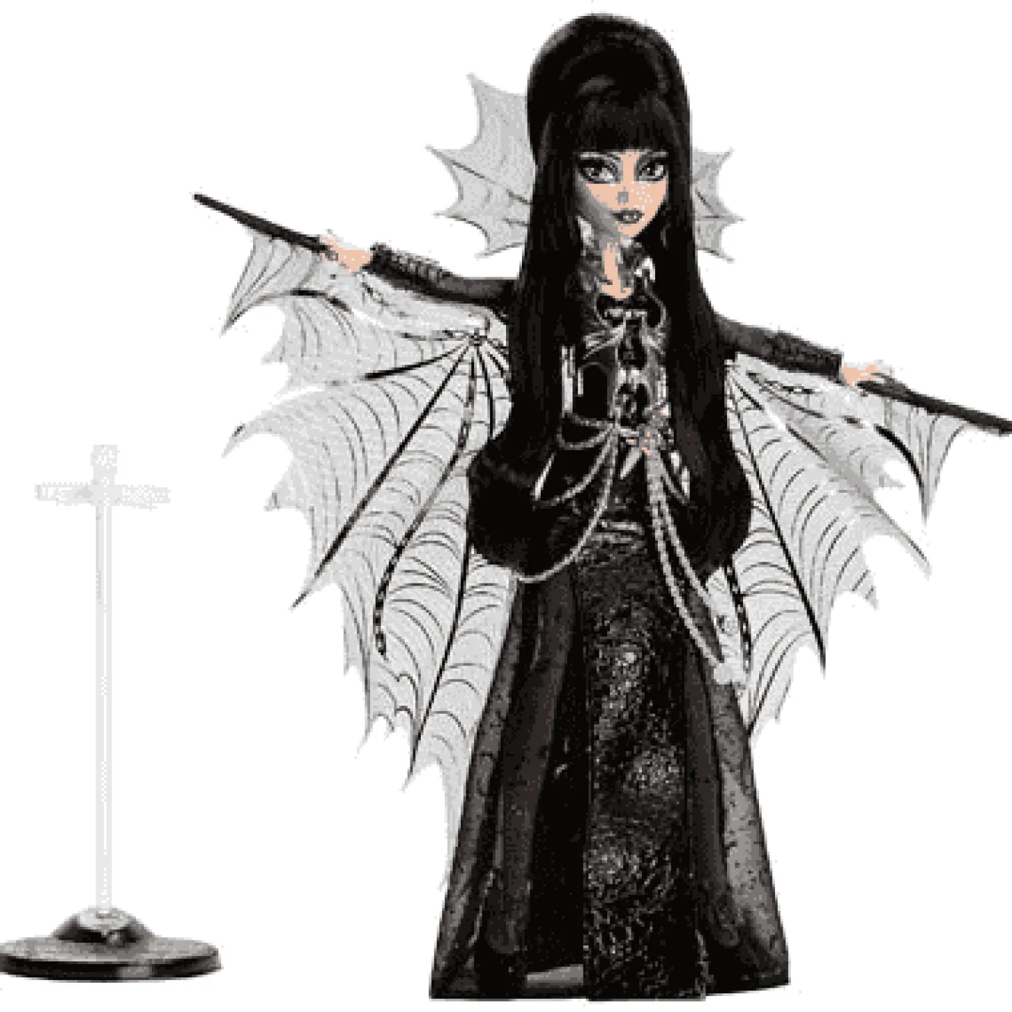 Monster High Skullector Elvira, Mistress of the Dark – Muñeca Coleccionista