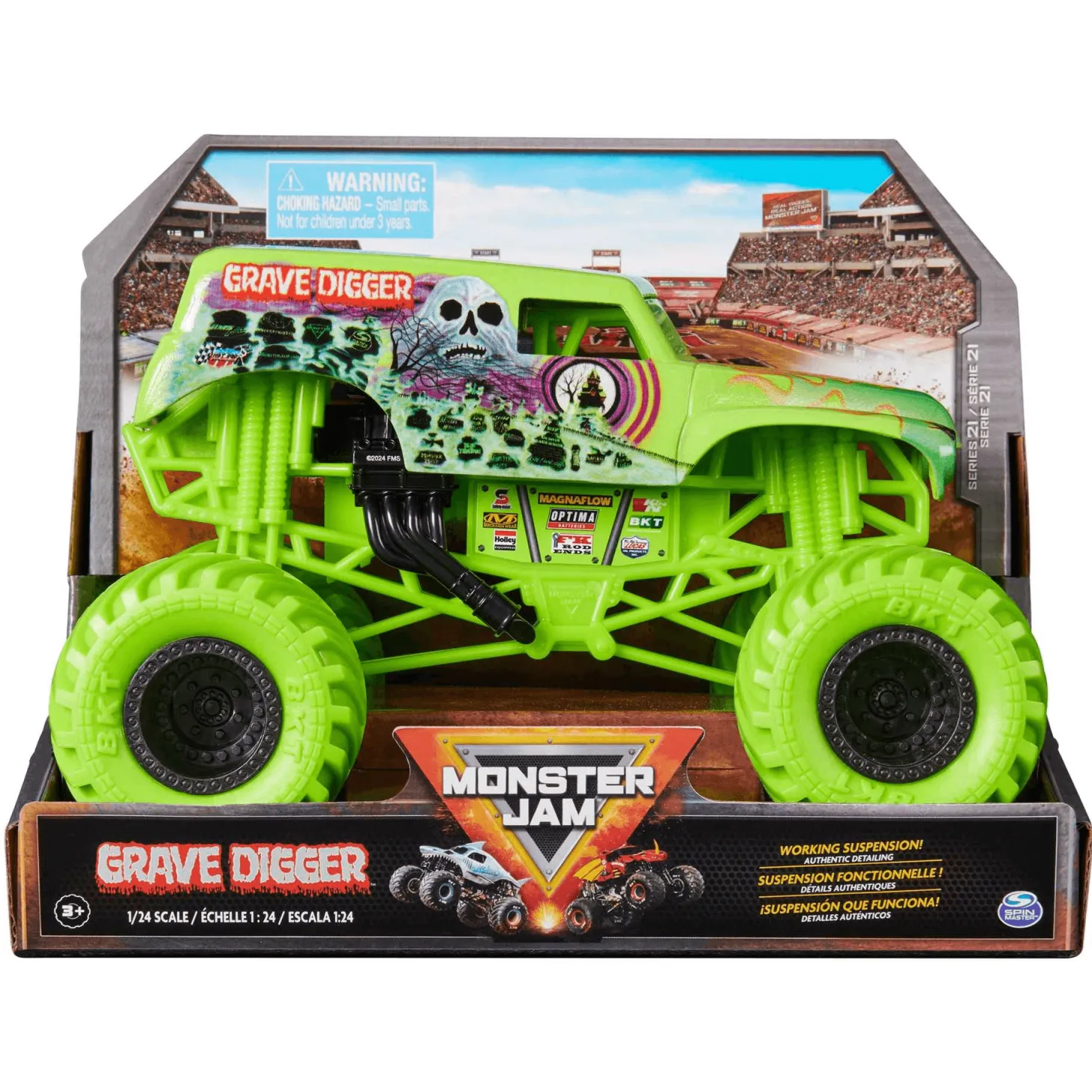 Monster Jam Grave Digger Die Cast 1:24