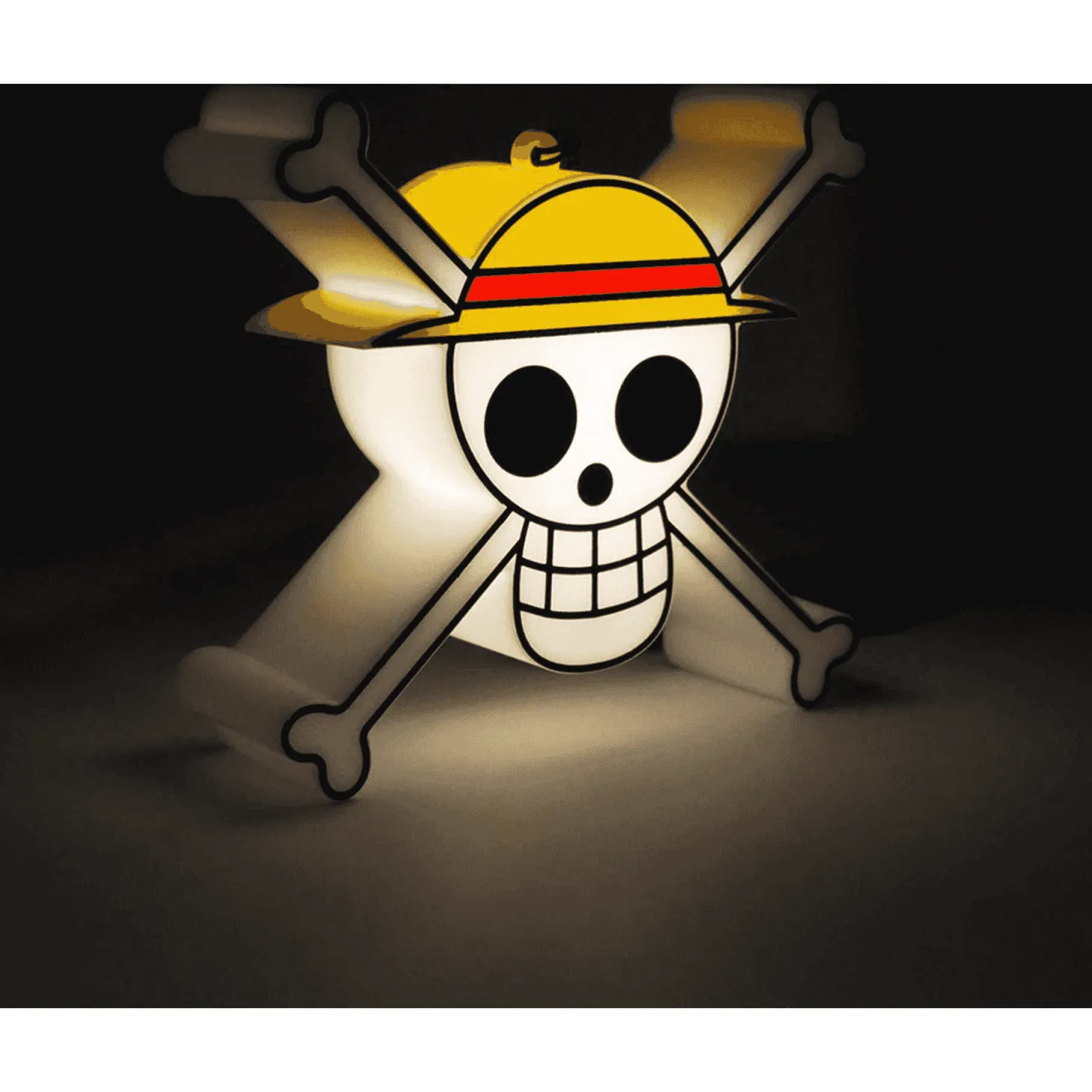 ámpara LED One Piece Skull 9 cm Iluminación Decorativa y Portátil