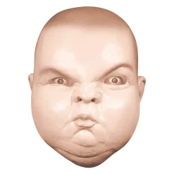 Máscara Bebé gruñón para disfraz