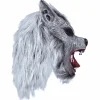 Máscara Lobo de Látex con Pelo Sintético
