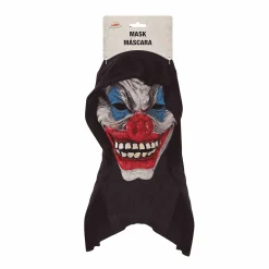 Máscara Payaso Con Capucha Negra de Látex