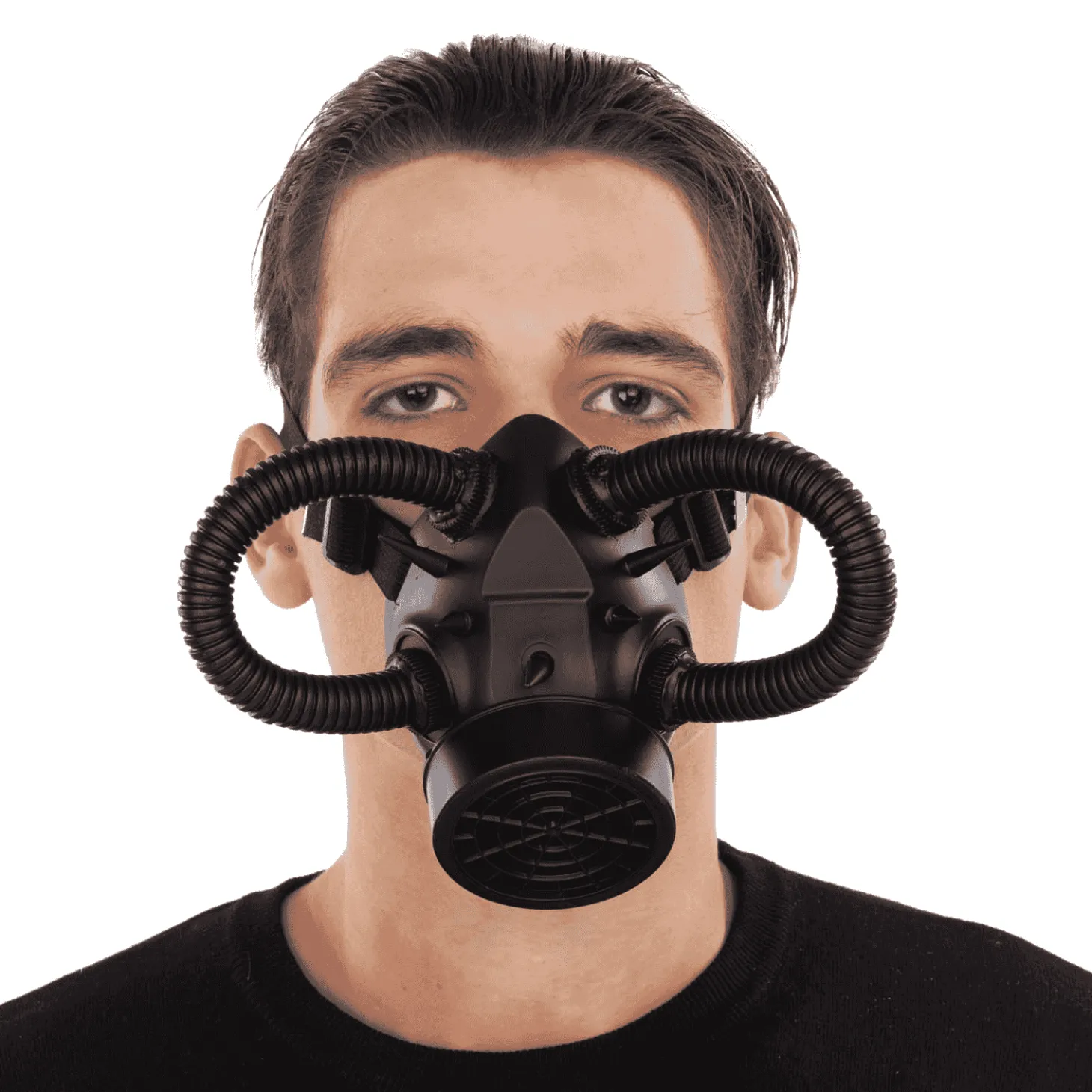 Máscara Steampunk color negro para disfraz