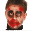 Máscara transparente con sangre PVC – Complemento de disfraz adulto Halloween