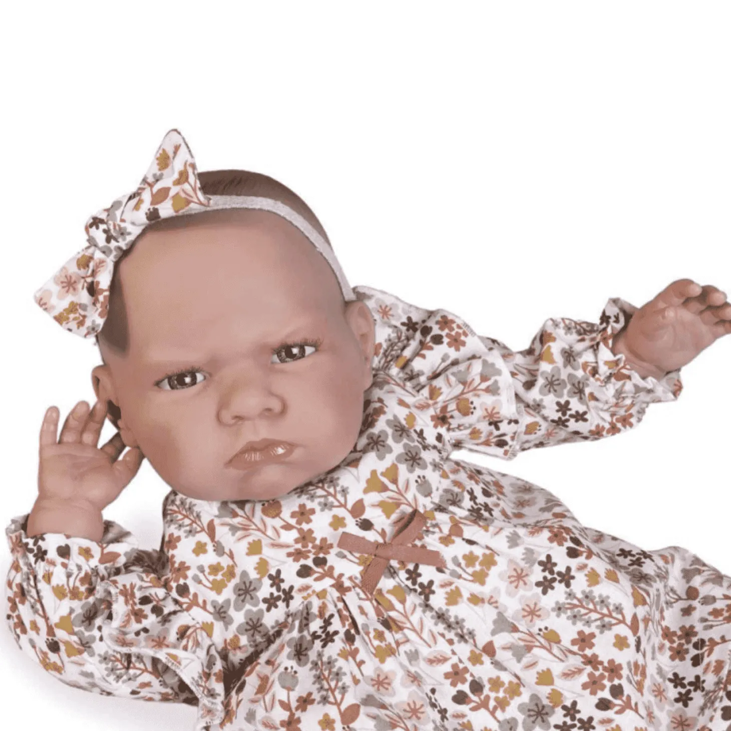 Muñeca mi primer Reborn Berta bolsita casita Antonio Juan