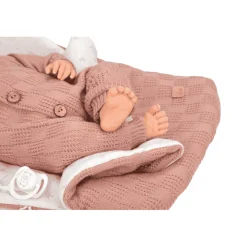 Muñeca Reborn Elba Rosa con Saco Dormir 40 cm- Arias