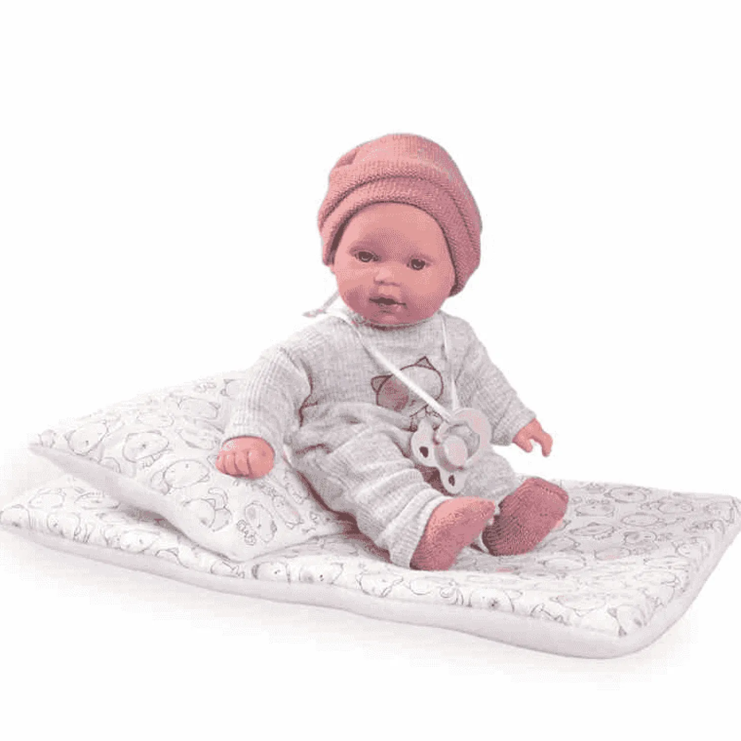 Muñecas Antonio Juan Kika Lagrimitas en su Camita con Sonido 27 cm