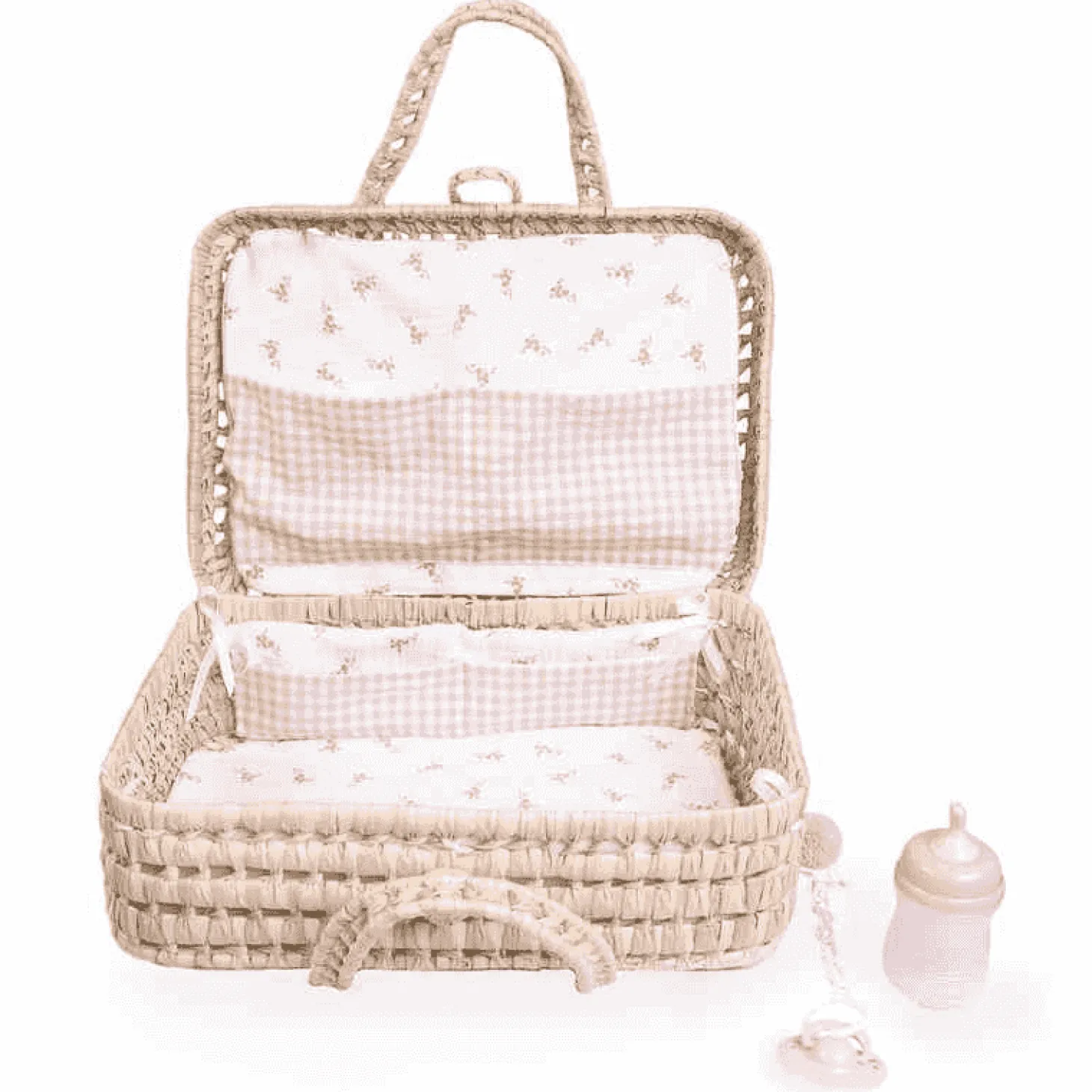 Muñecas Antonio Juan Maletín de Palma flores y vichy