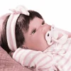 Muñecas Antonio Juan Recién Nacida Baby Toneta con toquilla Rosa